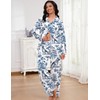 SHESHOW Satin Pajamas for Women Button Up 2 Piece Pjs
