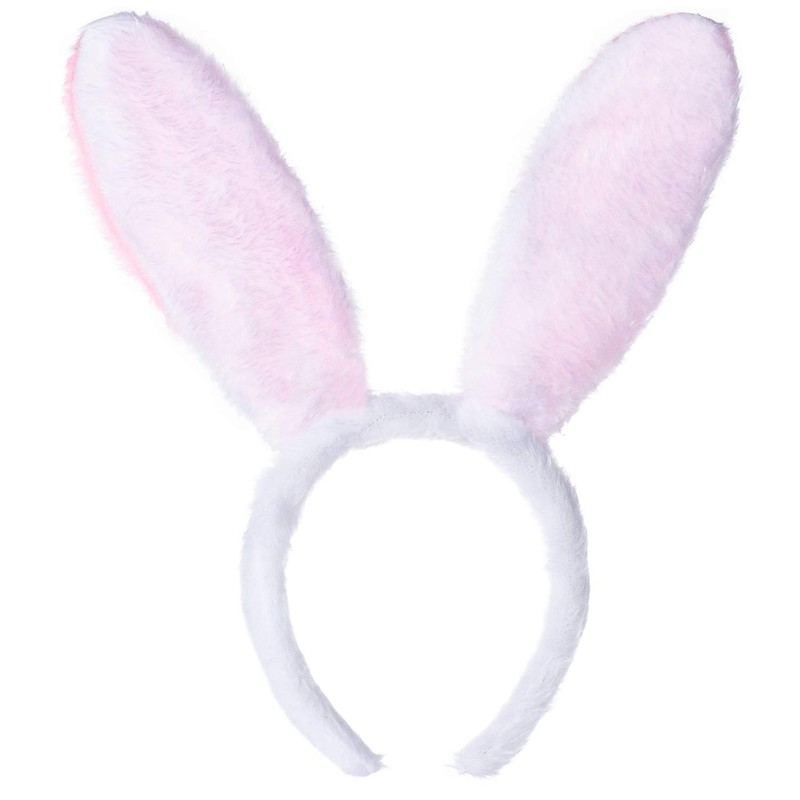 Women’s Cute Rabbit Ears Headband, Soft Plush Bunny Hairband, Christmas
