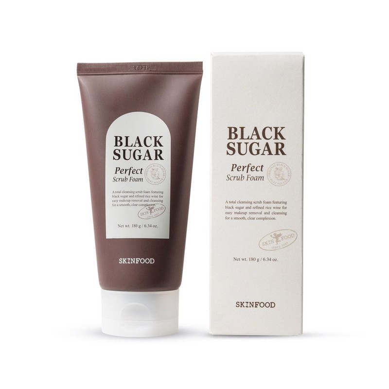 Skinfood Black Sugar Perfect Scrub Foam 180g / 스킨푸드블랙슈가 퍼펙트
