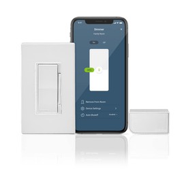 Leviton Decora Smart No-Neutral Dimmer & Wi-Fi Bridge Kit for Older Homes Without a Neutral Wire (Works with My Leviton App for controlling light), DNKIT-1RW