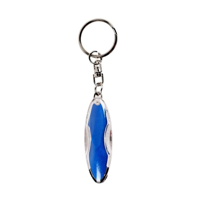 Blue Car Static Human Body Static Eliminator Discharger Anti-Static Keychain