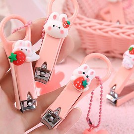 Petunny 20Pcs Pink Nail Clippers Bulk,Toenail Clippers Set Stainless Steel Nail Combo Set Fingernail and Toenail Clipper Nail Cutter Tool Set for Girl Women Kids,Random Style