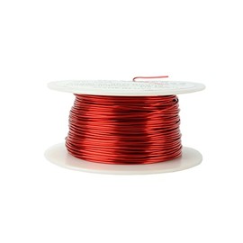 TEMCo 20 AWG Copper Magnet Wire - 4 oz 79 ft 155°C Magnetic Coil Red