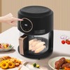 Airy Fryer,3.81qt 1200w Glass Air Fryer,8-In-1 Functions, 360° Viewable, Digital