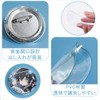 LIKENNY 30 Pcs Clear Round Collection Display Anti-Scratch Can Badge