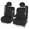 BDK Velour Fabric 2-Pack Front Seat Covers for Pick-Up Trucks,