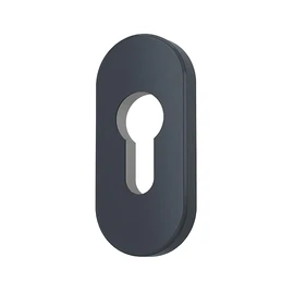 Premium Cylinder Protective Rosettes Rosettes Locking Cylinder Colour: Grey RAL 7016, Shape: Oval