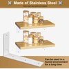 Alise Floating Shelf Brackets Heavy Duty L-Shaped Wall Brackets -