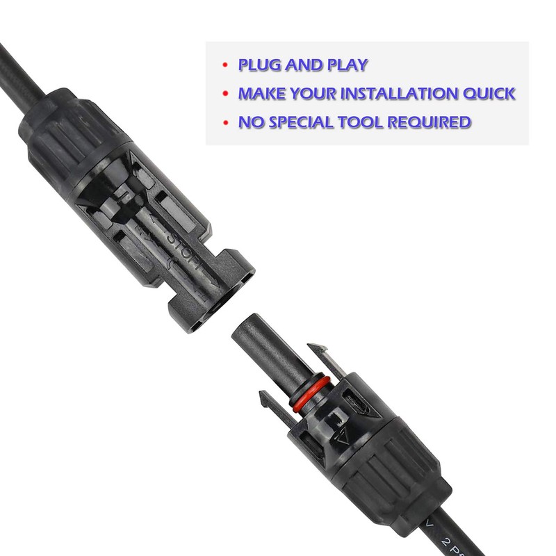 Y-Junction Parallel Connector Plug Solar PV Cable Solar Panel Cable