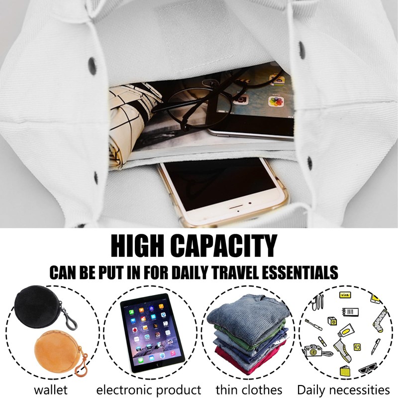 JSTHHTT 2 Pcs Corduroy Tote Bag for Women Large Shoulder