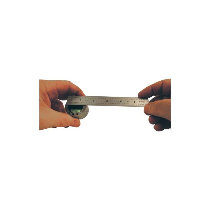Mitutoyo 182-101, Steel Rule, 6" (4R), (1/8, 1/16, 1/32, 1/64"),