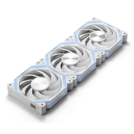 darkFlash INF34 120MM PC Case Fan, Daisy-Chain, up to 2000RPM Cooling, 4-Pin PWM, ARGB CPU Cooling Computer Fan, 3 Pack (Forward, White,)