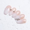 White Gothic Ombre Handmade Nail Tips - Short Coffin /