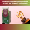 Brain Support 4 Function- Supplement with Omega 3 Turmeric, 60