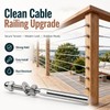 60 Pack Cable Railing Swage Threaded Stud Tension End Fitting