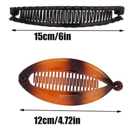 Armastuse Bananenspange Haare,4 StüCk GroßE Banana Clip FüR Dickes DüNnes Haar, Rutsch Bananen Clips Haare FüR Starke Halter, Bananen Krallen Clips FüR Frauen