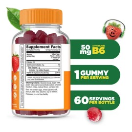 Lifeable Gomitas Vitamina B6 Niños 50mg Sabor Fresa 60 N/a