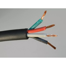 Unbranded 100 ft 16/4 SJOOW SJO SJ Black Rubber Cord Outdoor Flexible Extension Wire/Cable