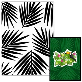 ABTOLS Leaves Embossing Folders for Card Making, Tropic Leaf Stencil Template DIY Craft Leaves Background Folder for Card Making Photo Album Scrapbooking Decoration