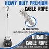 MILYARD 6 Pack Hanging Wires with Carabiner, 8 Inch Stainless