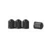 RockTrix - Pack of 4 - Black Plastic Valve Stem