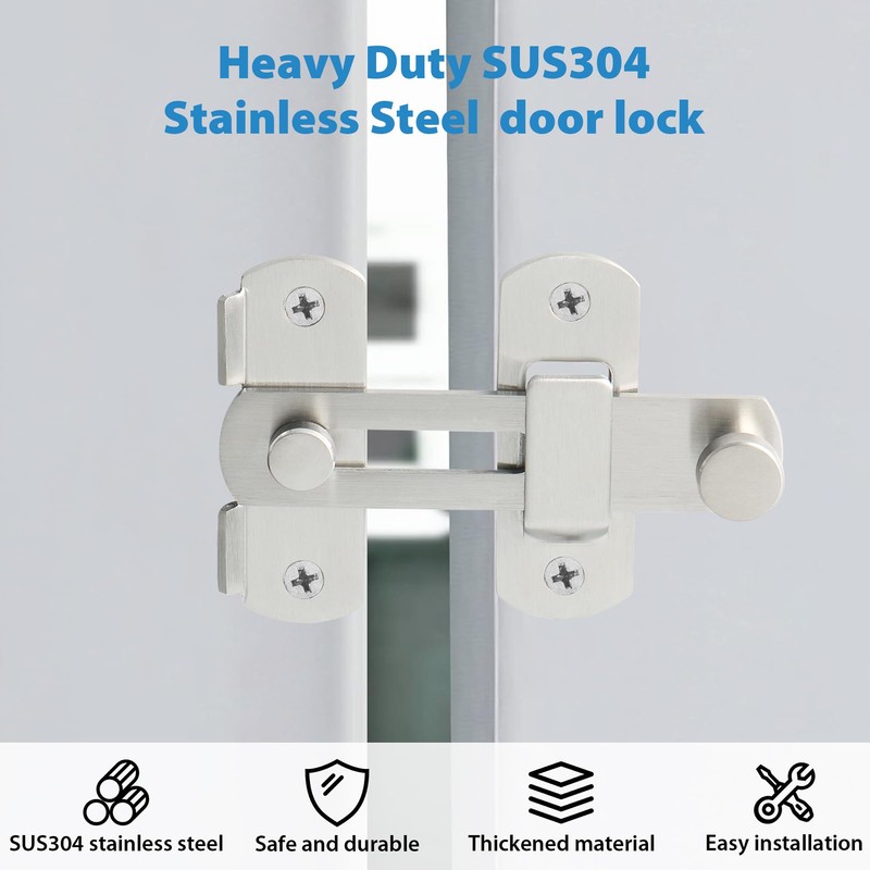 Alise 4 inch Flip Latch Gate Latches, Safety Door Lock