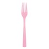 Lovely Pink Solid Plastic Forks (18ct) - Durable & Elegant