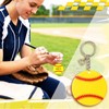 Equsion 24 Pcs Christian Softball DIY Keychains Gift Bulk with