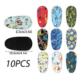 scalingscal 10 Stück,Amblyopie Augenklappen Kinder,Bunte Cartoon Wiederverwendbare Augenklappen,Amblyopia Kinder Korrektur Orthoptischer Augenklappe,Zur Behandlung Von Lazy Eye Amblyopie Strabismus