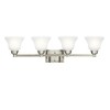 Kichler Langford 35" 4 Light Vanity Light with Satin Etched