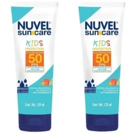 2 Protectores Solares 50 Fps Nuvel Suncare Kids 120 Ml                                                                                                