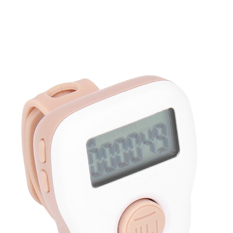 Ring Counter White Manual Luminous Ring Type USB Rechargeable Sweat