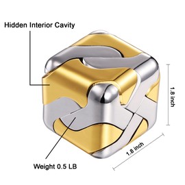 Metal Puzzle - 3D Cube Brain Teaser Puzzle