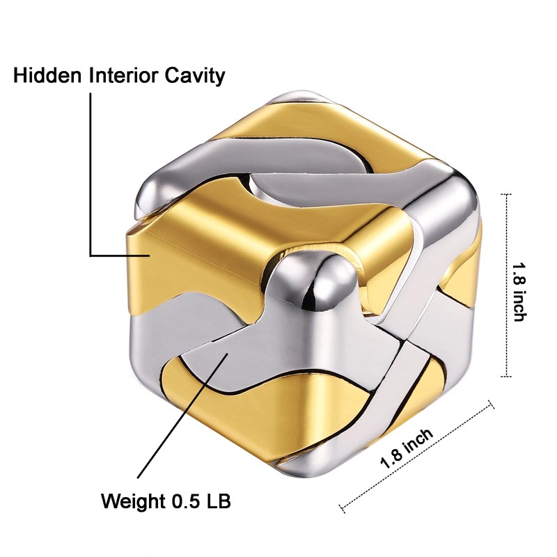 Metal Puzzle - 3D Cube Brain Teaser Puzzle