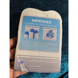 Unbranded Soft Toothbrush Heads for IO Electric Toothbrush - Model YE-i1- 4 Count