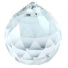Asfour Clear Crystal Hanging Faceted Ball Prism, 20mm, 12 Piece
