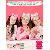 Suhine 6 Set Spa Party Supplies for Girls, Kids Satin