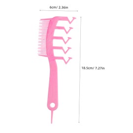 WOONEKY 4pcs Z Shape Hair Volume Comb Durable Hair Pick Dual Sided Styling Parting Comb Easy Root Lifting Tool for Home Travel Use Suitable for Men Women