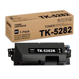 TK-5282 TK5282 High Capacity Toner Cartridge (1-Pack, Black) - Compatible TK-5282K Black Toner Cartridge 1T02TW0US0 (Up to 13,500 Pages) Replacement for Kyocera Ecosys M6235cidn M6235 P6235 Printer