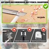 KALOUR White Charcoal Pencils Drawing Set, Professional 6 Pieces White