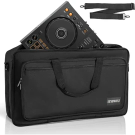 ITHWIU Padded DJ Controller Case for DDJ FLX4, DDJ SB SB3 400 RB, Hercules DJ Control Inpulse 300, L 20.5 X W 12.5 X H 2.75 inches, Black