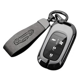 [YANMW] N-BOX Custom JF5 JF6 Key Case Compatible Honda New Step Wagon Key Cover NBOX JF5 JF6 Civic ZR-V Vezel Metal Key Holder, gray