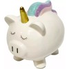 SFZ Alcancía De Ceramica Puerco Cerdo Unicornio