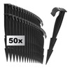 com-four® 50x fixing hooks for irrigation pipes - Plastic ground