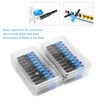 Oumefar 100 piezas de conector rápido de fibra óptica integrada,
