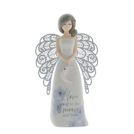 You are an Angel Moon & Back Figurine