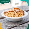 ECO SOUL Pearl White 12 Oz [100-Pack] Bagasse Paper Bowls