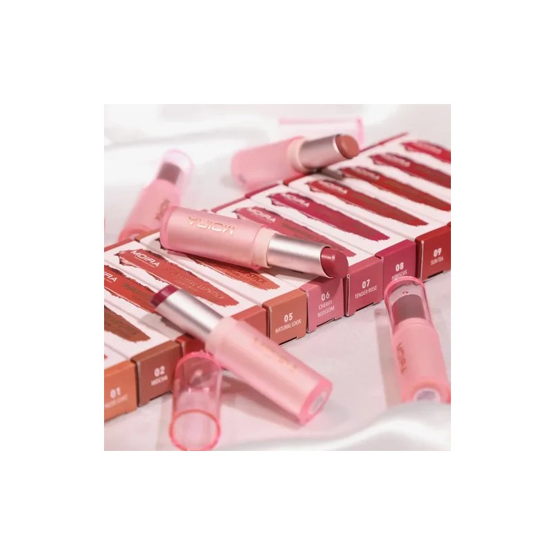 Moira Signature Lipstick Lápiz Labial Pinta Labios Acabado Cremoso Color