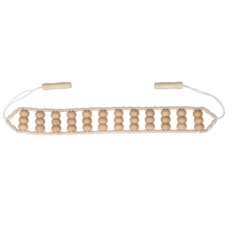 Back Massager Roller Rope Wood Back Roller Massage Manual Relief