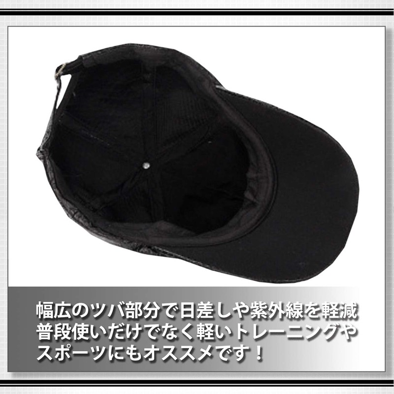 White Fang CA296 Men's Hat Cap, Leather, Crocodile Leather, Stylish,